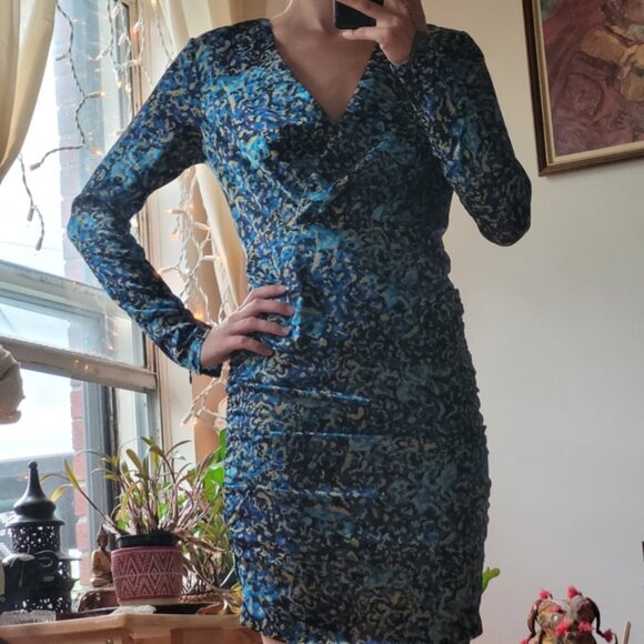 Guess by Marciano Aurora printed long sleeve dress - xs - Picture 2 of 8